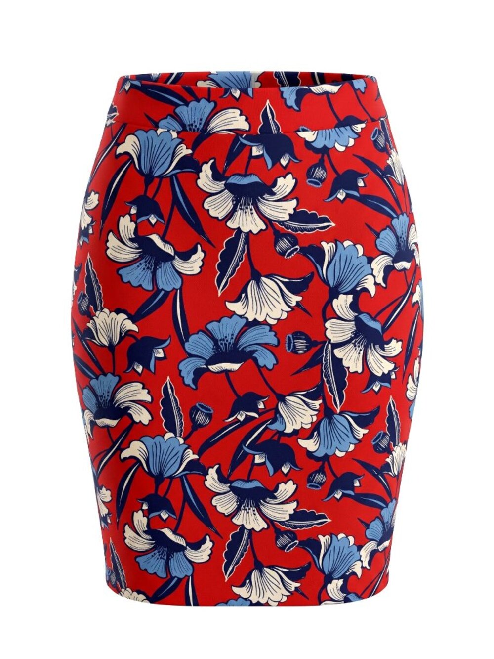 J Crew Womens Size 8 Red Floral Short Skirt Fully Lined Back Zip Polyester EUC